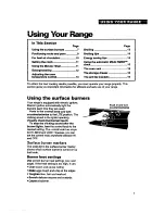 Preview for 7 page of Whirlpool TGR88W2B Use And Care Manual