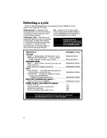 Preview for 12 page of Whirlpool Thin Twin LT4905XM Use & Care Manual