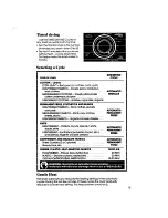 Preview for 15 page of Whirlpool Thin Twin LT5000XS Use & Care Manual