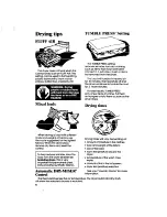 Preview for 16 page of Whirlpool Thin Twin LT5000XS Use & Care Manual