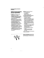 Preview for 4 page of Whirlpool Thin Twin LT7000XV Use & Care Manual