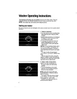 Preview for 6 page of Whirlpool Thin Twin LT7000XV Use & Care Manual