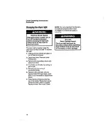 Preview for 18 page of Whirlpool Thin Twin LT7000XV Use & Care Manual