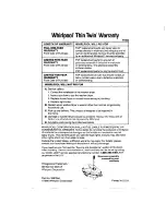 Preview for 24 page of Whirlpool Thin Twin LT7000XV Use & Care Manual