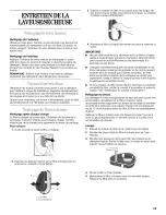 Preview for 29 page of Whirlpool THIN TWIN YLTE5243DQ2 Use & Care Manual