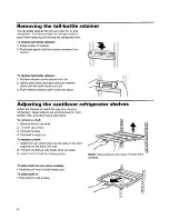 Предварительный просмотр 8 страницы Whirlpool top freezer refrigerator Use And Care Manual