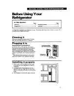 Preview for 5 page of Whirlpool TS22BR Use And Care Manual