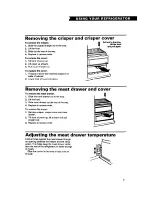 Preview for 9 page of Whirlpool TS22BR Use And Care Manual