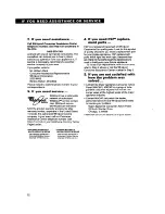 Preview for 22 page of Whirlpool TS22BR Use And Care Manual