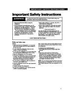 Preview for 3 page of Whirlpool TS25AW Use And Care Manual