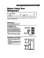 Предварительный просмотр 5 страницы Whirlpool TS25AW Use And Care Manual