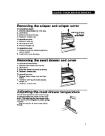 Preview for 9 page of Whirlpool TS25AW Use And Care Manual