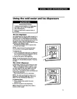 Preview for 13 page of Whirlpool TS25AW Use And Care Manual