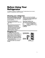 Preview for 5 page of Whirlpool TT14DKXBN11 Use And Care Manual