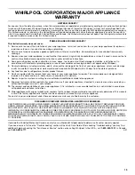 Preview for 13 page of Whirlpool  TU950QPXS Use And Care Manual