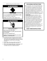 Preview for 4 page of Whirlpool TUD670OP Use And Care Manual