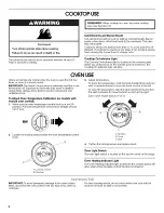 Preview for 4 page of Whirlpool TVE30100 User Instructions