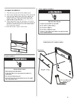 Предварительный просмотр 15 страницы Whirlpool UDT518SAF Installation Instructions Manual