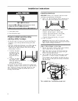 Предварительный просмотр 6 страницы Whirlpool UDT518SBDP Installation Instructions Manual