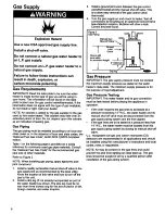 Предварительный просмотр 6 страницы Whirlpool Ultra Low Nox Installation Instructions And Use & Care Manual