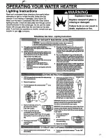 Предварительный просмотр 17 страницы Whirlpool Ultra Low Nox Installation Instructions And Use & Care Manual