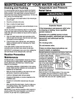 Предварительный просмотр 21 страницы Whirlpool Ultra Low Nox Installation Instructions And Use & Care Manual