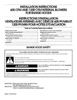 Preview for 1 page of Whirlpool UXB0600DYS Installation Instructions Manual