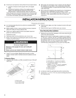 Предварительный просмотр 6 страницы Whirlpool UXG7360VDS0 Use & Care Manual