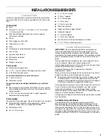 Preview for 5 page of Whirlpool UXI6536BS Installation Instructions And Use And Care Manual