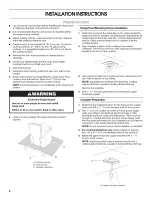 Preview for 8 page of Whirlpool UXI6536BS0 Use & Care Manual