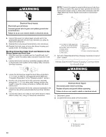 Предварительный просмотр 12 страницы Whirlpool UXL6036YSS0 Installation Instructions And Use & Care Manual