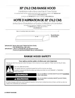 Предварительный просмотр 1 страницы Whirlpool UXT2030ADB0 Installation Instructions And Use & Care Manual