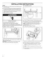 Предварительный просмотр 6 страницы Whirlpool UXT2030ADB0 Installation Instructions And Use & Care Manual