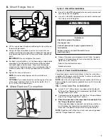 Preview for 7 page of Whirlpool UXT4030AD Installation Instructions And Use & Care Manual