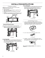 Preview for 6 page of Whirlpool UXT4030AY Installation Instructions And Use & Care Manual