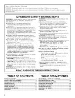 Preview for 2 page of Whirlpool UXT4130ADB0 Installation Instructions And Use & Care Manual