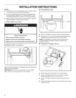 Preview for 6 page of Whirlpool UXT4130ADB0 Installation Instructions And Use & Care Manual