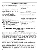 Предварительный просмотр 12 страницы Whirlpool UXT4130ADS Installation Instructions And Use & Care Manual