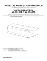 Предварительный просмотр 1 страницы Whirlpool UXT4230AAB0 Installation Instructions And Use & Care Manual