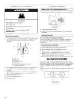 Предварительный просмотр 10 страницы Whirlpool UXT4230AAB0 Installation Instructions And Use & Care Manual