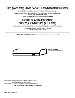 Preview for 1 page of Whirlpool UXT4230AD Installation Instructions Manual