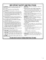 Preview for 3 page of Whirlpool UXT5230AY Installation Instructions And Use & Care Manual