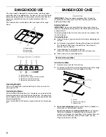 Preview for 12 page of Whirlpool UXT5230AY Installation Instructions And Use & Care Manual