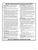 Preview for 19 page of Whirlpool UXT5230AY Installation Instructions And Use & Care Manual