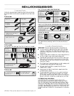 Preview for 3 page of Whirlpool UXT5230BD Installation Instructions And Use & Care Manual