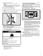 Preview for 9 page of Whirlpool UXT5230BD Installation Instructions And Use & Care Manual