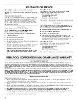 Preview for 12 page of Whirlpool UXT5230BD Installation Instructions And Use & Care Manual