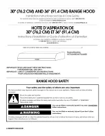 Предварительный просмотр 1 страницы Whirlpool UXT5230BDB0 Installation Instructions And Use & Care Manual