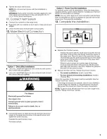 Предварительный просмотр 9 страницы Whirlpool UXT5230BDB0 Installation Instructions And Use & Care Manual