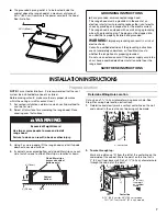 Предварительный просмотр 7 страницы Whirlpool UXT5530AAB Installation Instructions And Use & Care Manual